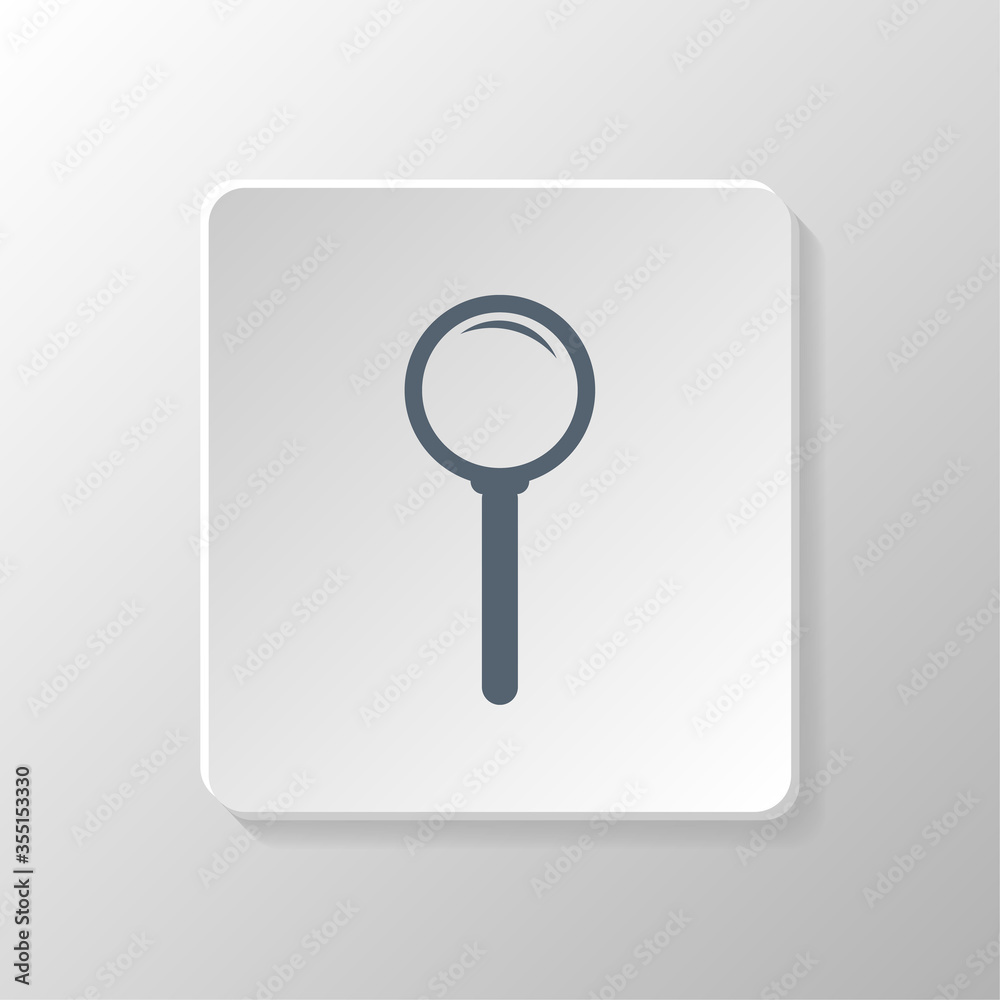 Magnify icon Isolated icon on a gray background. Magnify icon Isolated icon on a gray background.