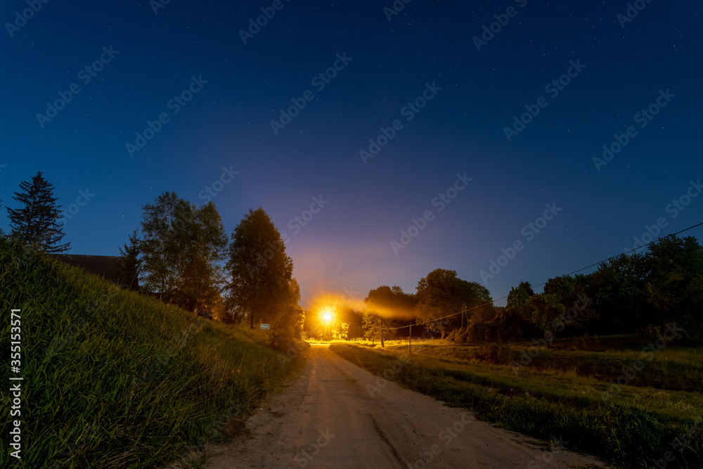 Road and night
