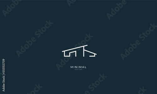 A minimal line art house logo