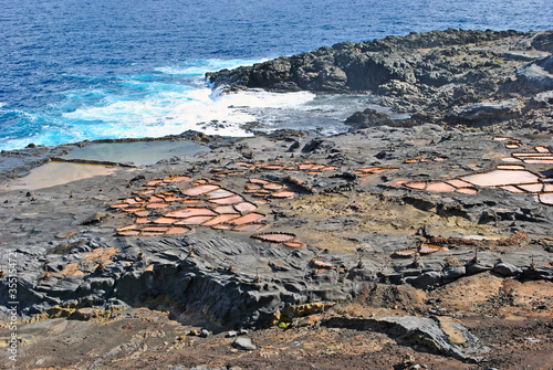Volcanic shore on the island of Gran Canaria, Canary Islands, Spain.