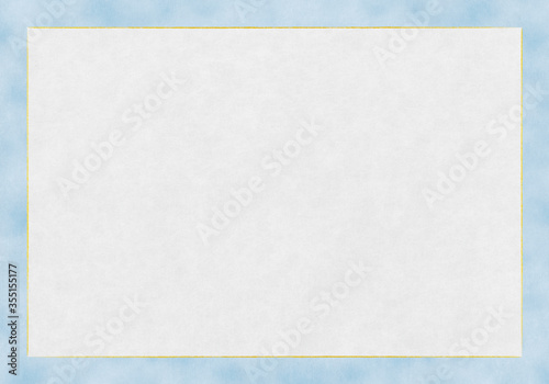 和紙の背景_01_ブルー