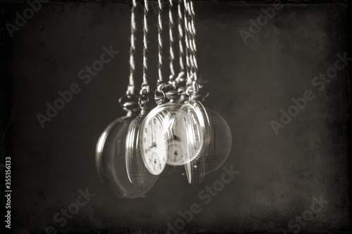 Time, watch, clock, vintage background photo