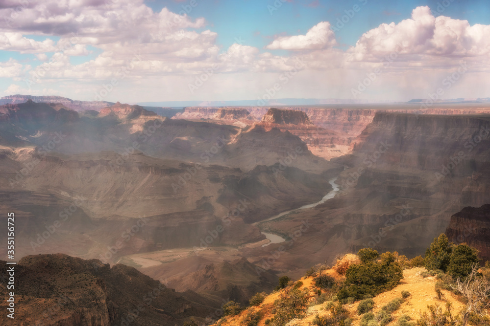 Fototapeta premium Grand Canyon. Grand Canyon rainstorm