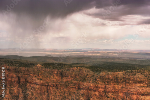 Grand Canyon. Grand Canyon rainstorm