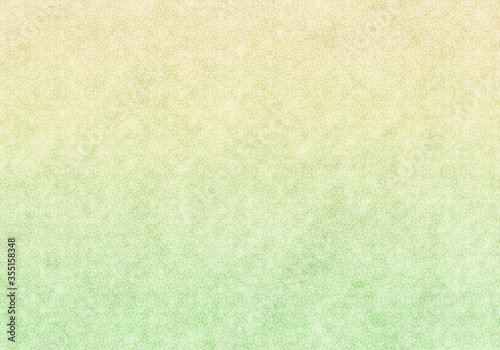 和紙_和紋10_黄色緑