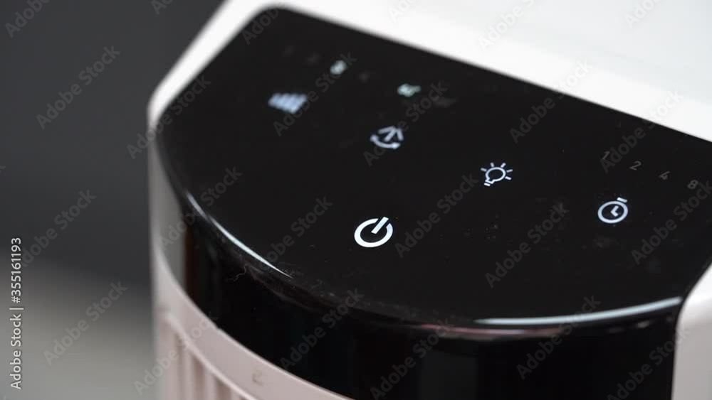 Digital fan on/off button Digital fan on/off button