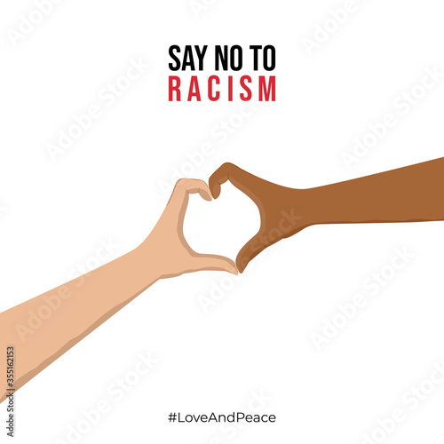 Say No to Racism - Love and Peace