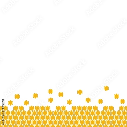 Honey comb background texture illustration concept