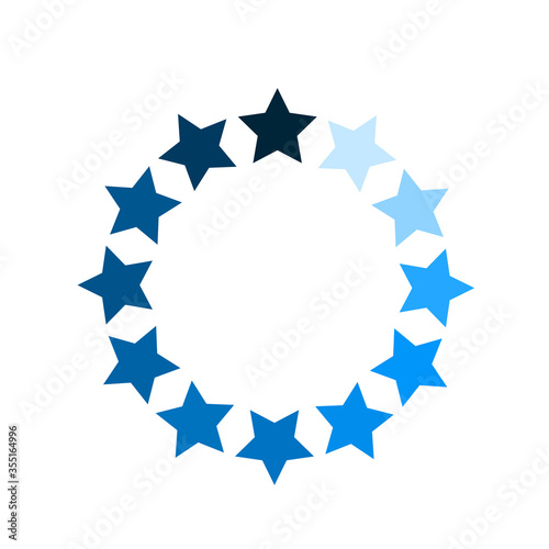 Circle loader. Wait load spinning circle preloader website template interface buffering waiting gif upload download, uploading indicator vector icon