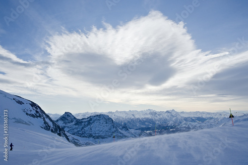 Blue mountain view with Ice and Snow © Rhys