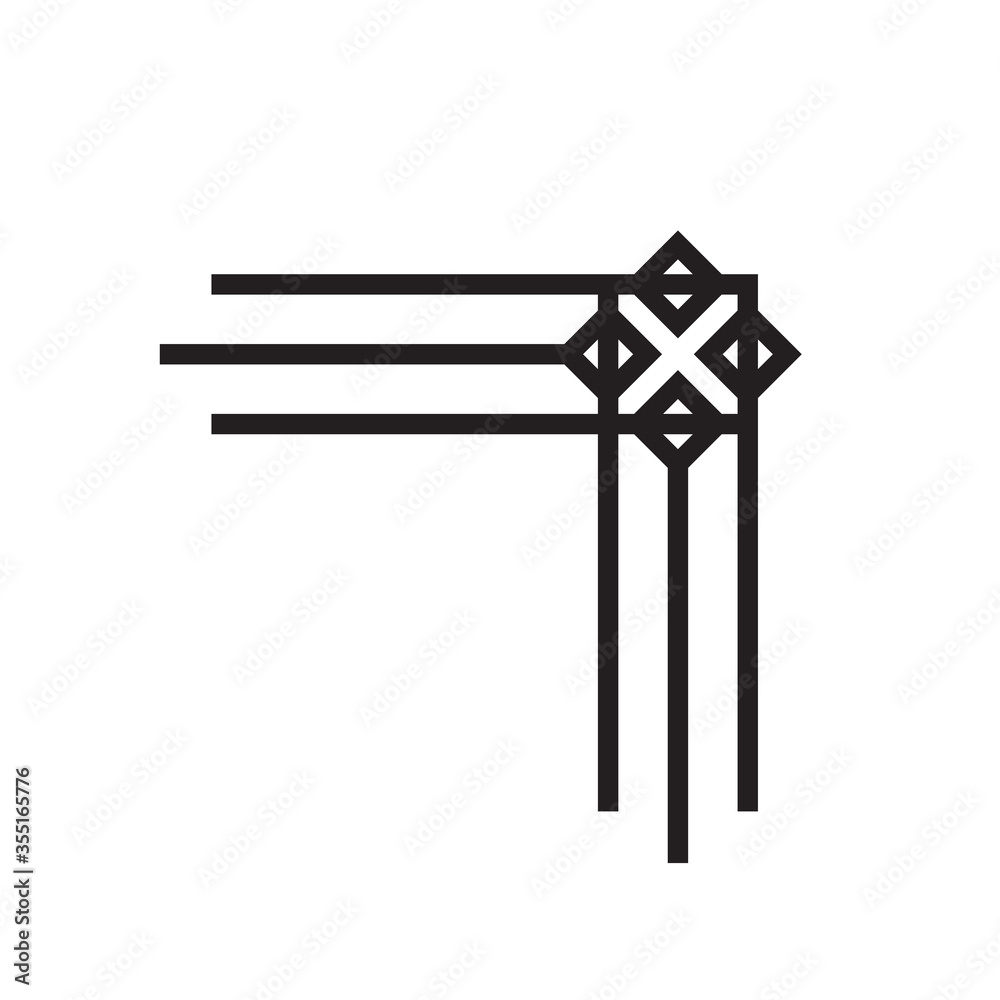 Art deco line border. Modern arabic black frames, decorative lines borders and geometric label frame vector design Art deco line border. Modern arabic black frames, decorative lines borders and geometric label frame vector design