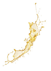 Oil splash on a white background.