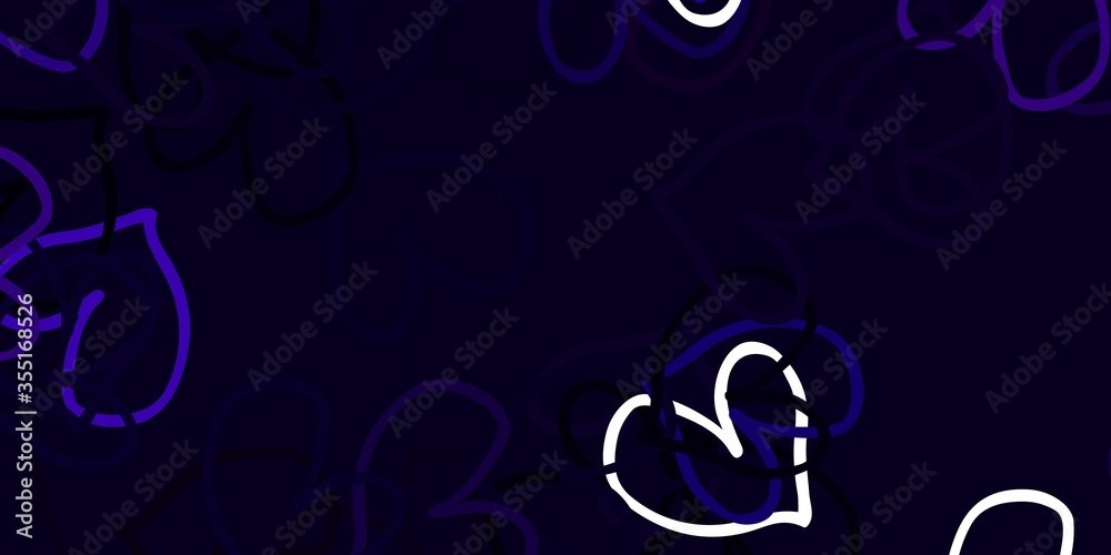 Light Purple, Pink vector backdrop with sweet hearts. Light Purple, Pink vector backdrop with sweet hearts.