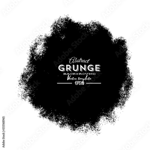Circle brush stroke vector isolated on white background. Black circle brush stroke. For stamp, seal, ink and paintbrush design template. Round grunge hand drawn circle shape, vector illustration