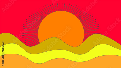 vector illustration of an abstract colorful background