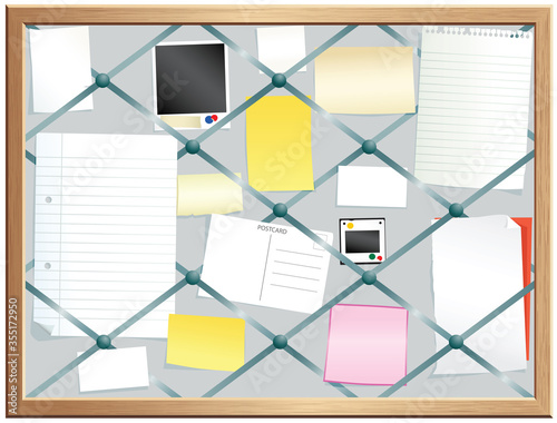 Elasticated pinboard