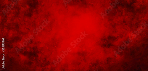 Red background watercolor paint texture.