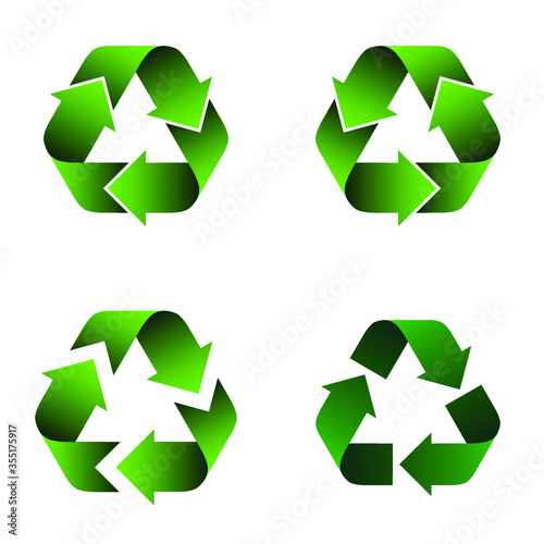 Waste recycling icon