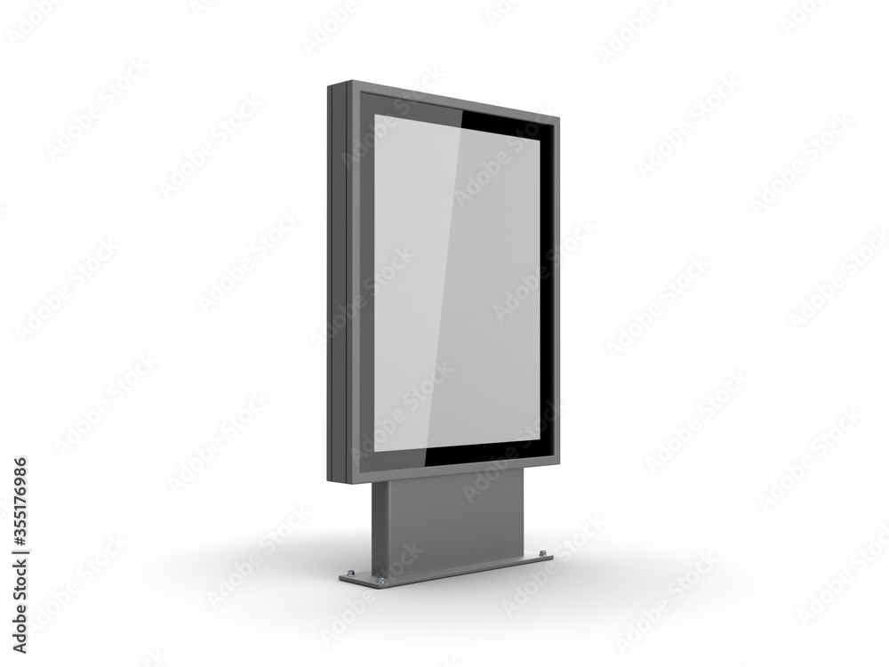 City format mockup. 3D illustration. City format mockup. 3D illustration.