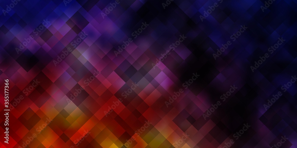 Light Pink, Yellow vector pattern in square style.