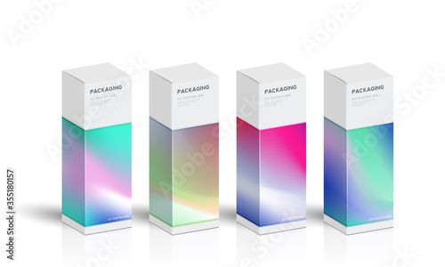 Box, packaging template for product vector design illustration.