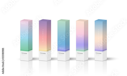 Box, packaging template for product vector design illustration.