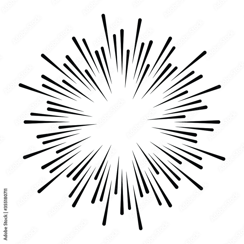 Fototapeta premium Halftone dots in circle form. sun logo . vector dotted flower . design element