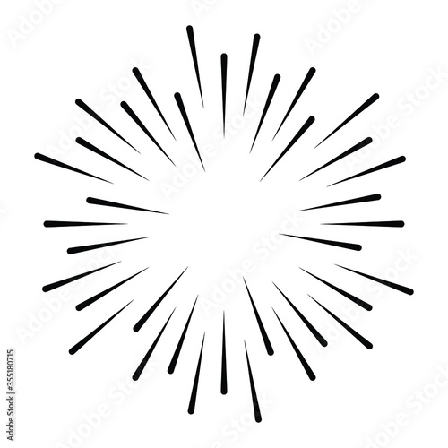 Halftone dots in circle form. sun logo . vector dotted flower . design element