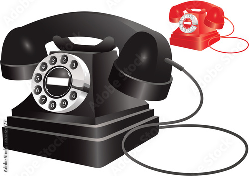 Old fashioned telephone