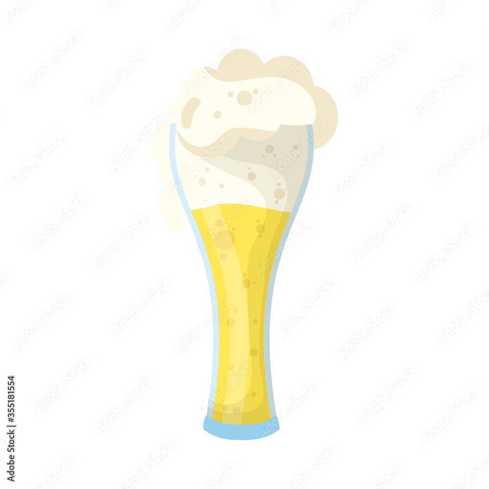 Isolated glass of beer vector design Isolated glass of beer vector design