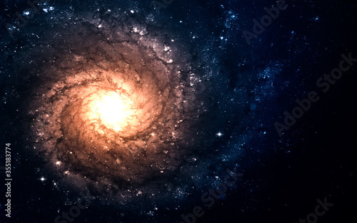 Fototapeta Naklejka Na Ścianę i Meble -  Colorful glowing galaxy 
