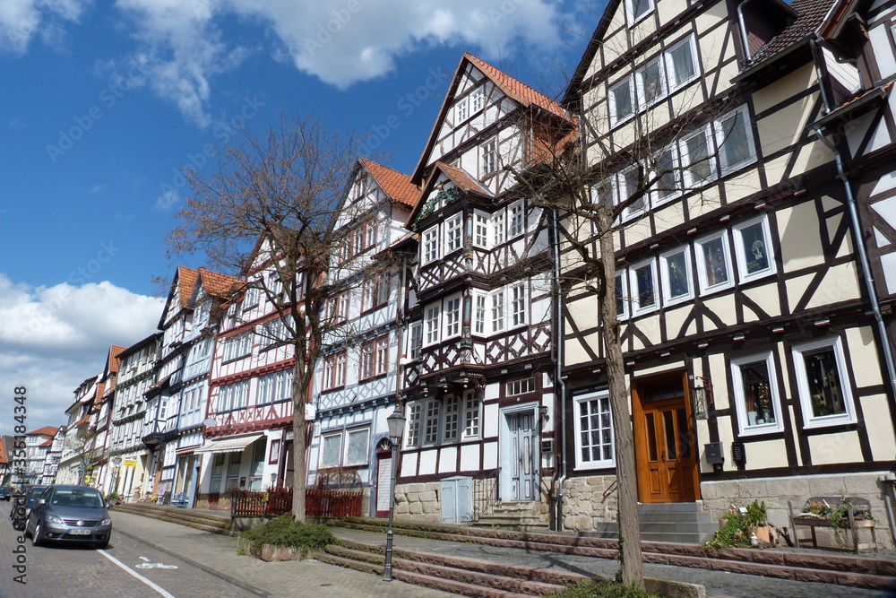 Obraz premium Historische Stadt Bad Sooden-Allendorf an der Werra