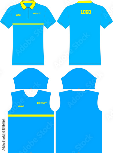 Custom Design Half sleeves t shirts mock ups designs illustrations vectors template with pattern adjust