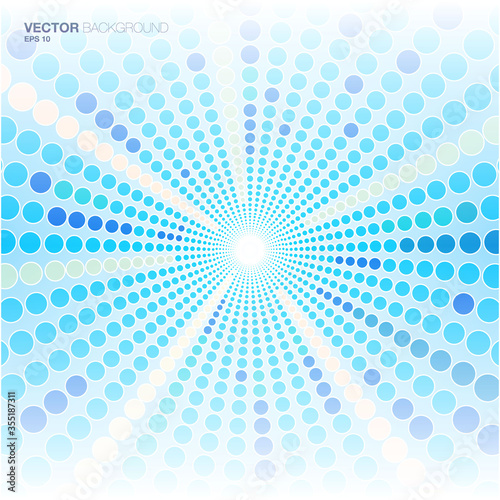 Abstract light blue circles design background 
Eps 10 stock vector illustration 
