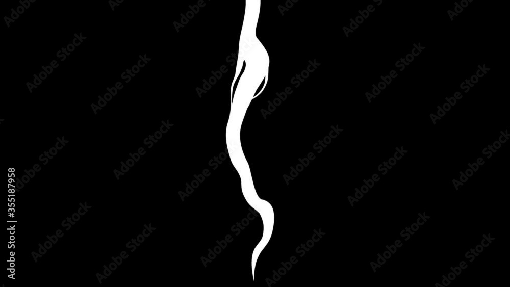Frame by frame looped animation of white smoke from cigarette, pipe and stovepipe isolated on a black background Frame by frame looped animation of white smoke from cigarette, pipe and stovepipe isolated on a black background