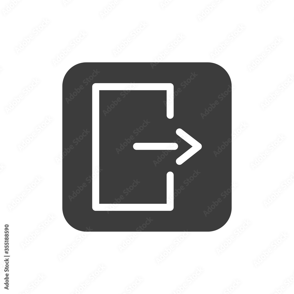 Emergency exit black glyph icon. Public navigation. Pictogram for web page, mobile app, promo. UI UX GUI design element. Editable stroke. Emergency exit black glyph icon. Public navigation. Pictogram for web page, mobile app, promo. UI UX GUI design element. Editable stroke.