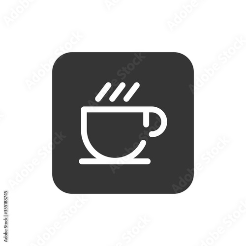 Cafe road sign black glyph icon. Food item. Public navigation. Pictogram for web page, mobile app, promo. UI UX GUI design element. Editable stroke.