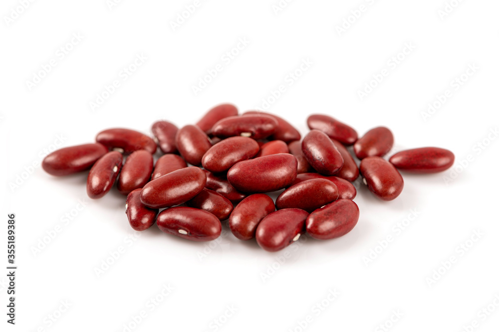Kidney beans isolated on white background. Kidney beans isolated on white background.