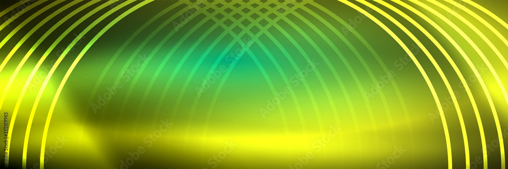 Shiny neon lines, stripes and waves, technology abstract background. Trendy abstract layout template for business or technology presentation, internet poster or web brochure cover, wallpaper Shiny neon lines, stripes and waves, technology abstract background. Trendy abstract layout template for business or technology presentation, internet poster or web brochure cover, wallpaper