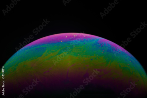 Soap Bubble abstract rainbow colors