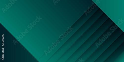 Abstract modern green lines 3D background vector illustration. Vector illustration design for presentation  banner  cover  web  flyer  card  poster  wallpaper  texture  slide  magazine  and powerpoint