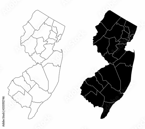 New Jersey county maps