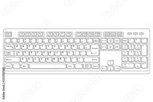 Minimalist keryboard design for PC