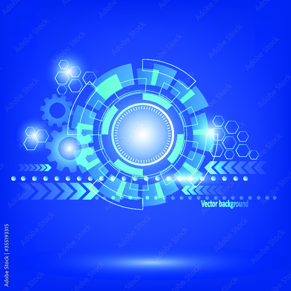 Vector Abstract technology blue background Vector Abstract technology blue background