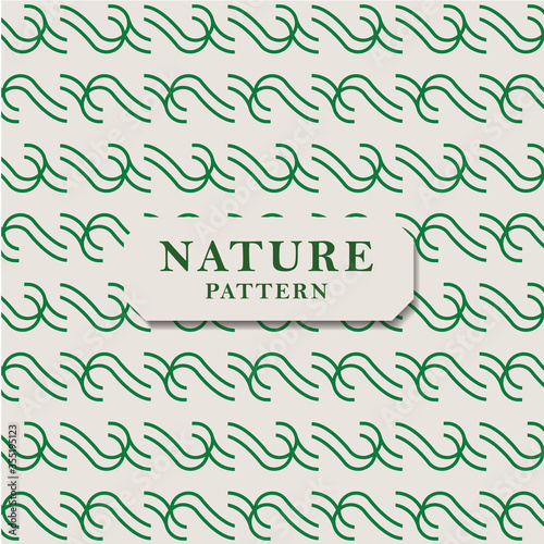 Seamless nature pattern with green leaves. Seamless vector texture. Leaves pattern perfect for wrapping paper and packaging design.
