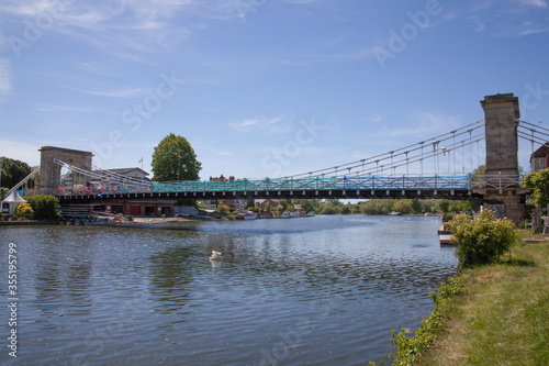 Views of Marlow Bridge in Marlow in Buckinghamshire in the UK photo