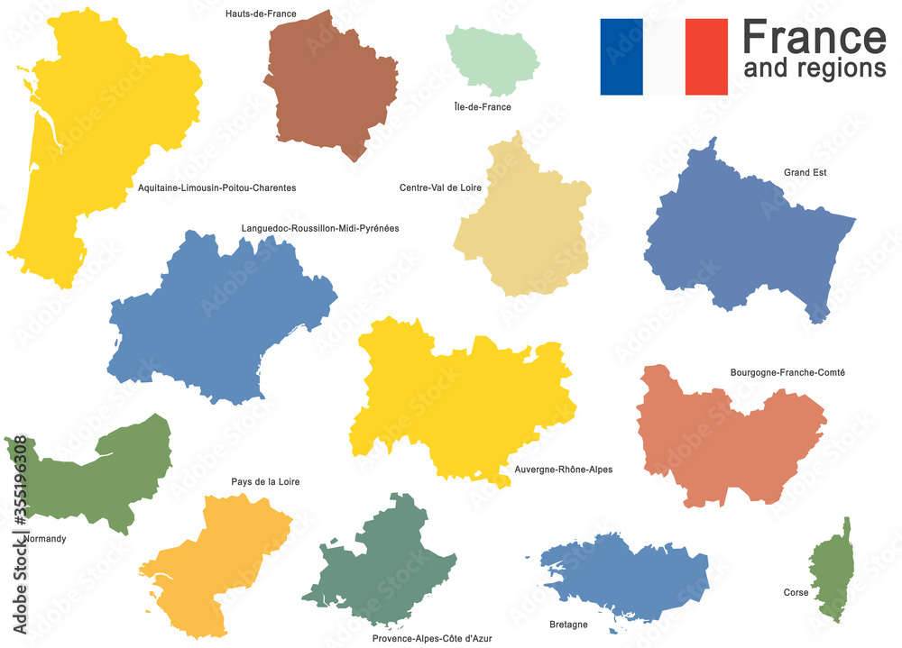 Fototapeta premium country France and regions