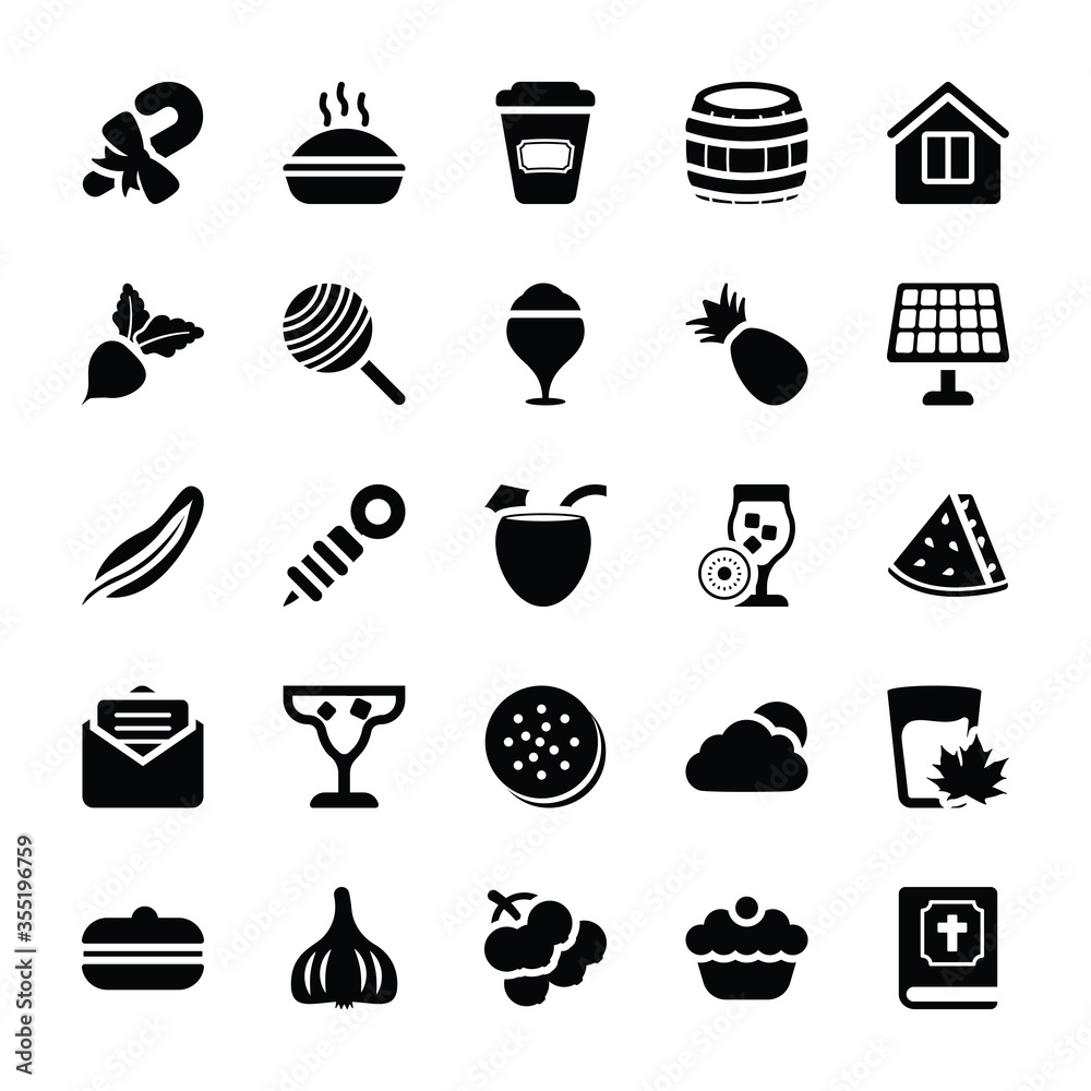 Food and Gifts Vector Icons Pack 