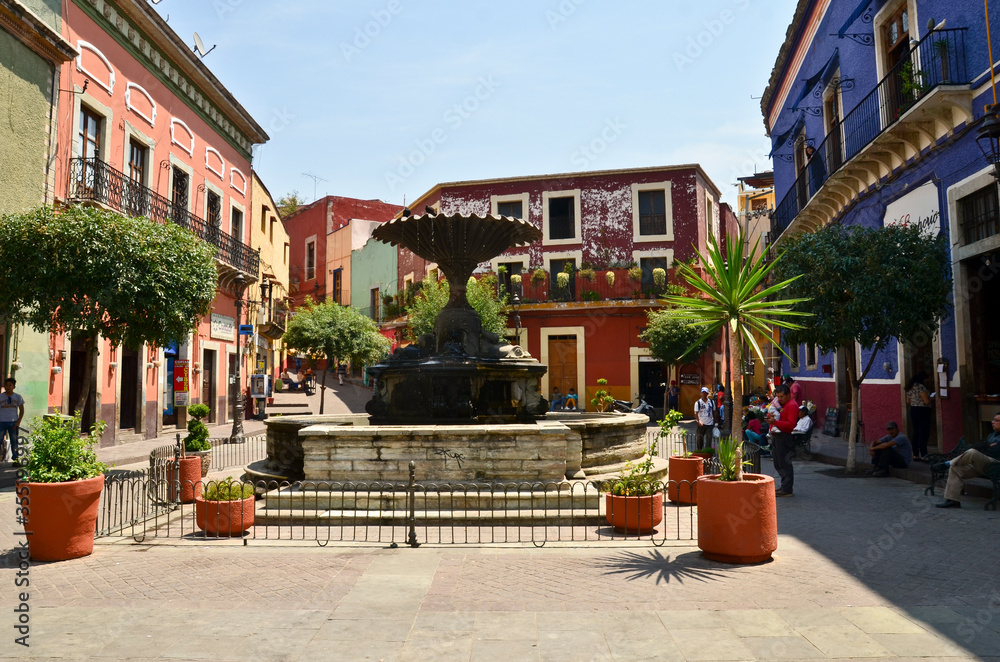 through the streets of Guanajuato.Mexico