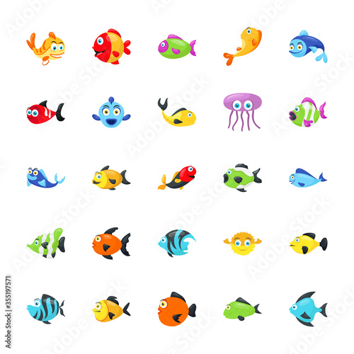 Sea Animal Icons © Vectors Market